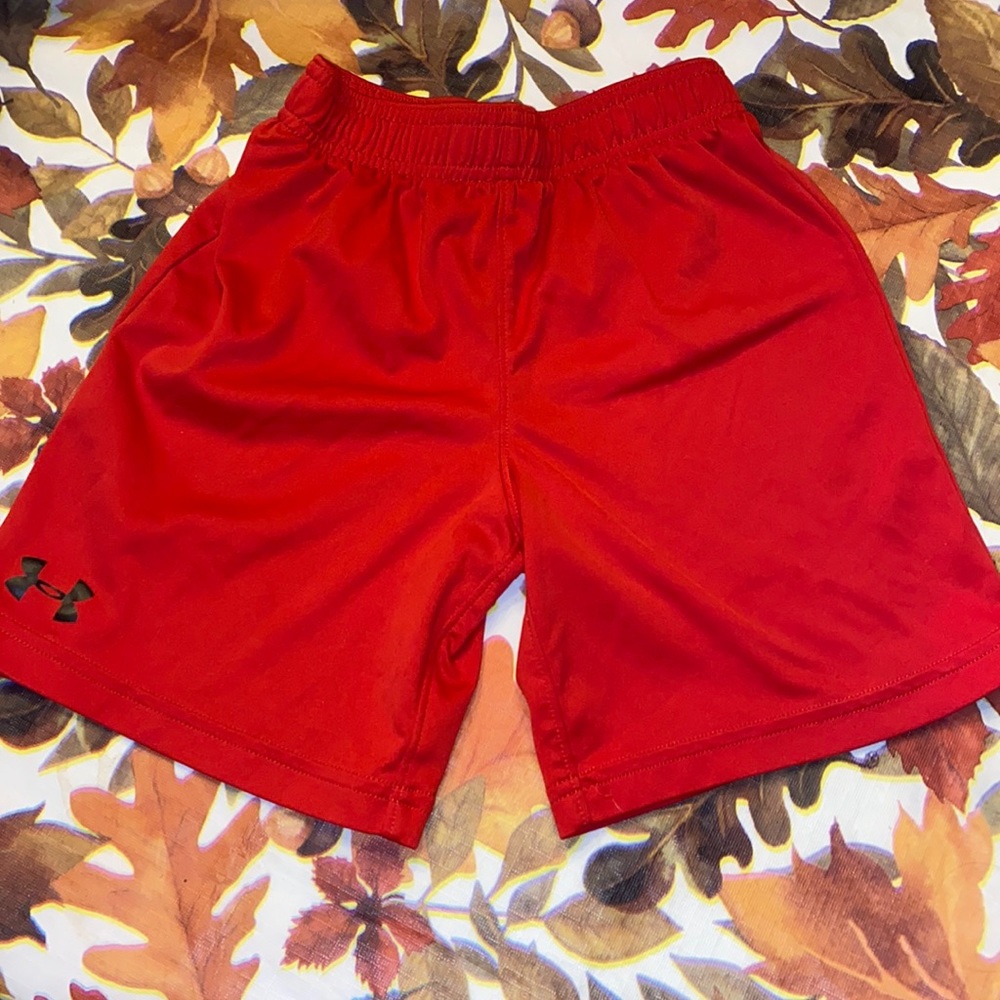 Red under Armour shorts